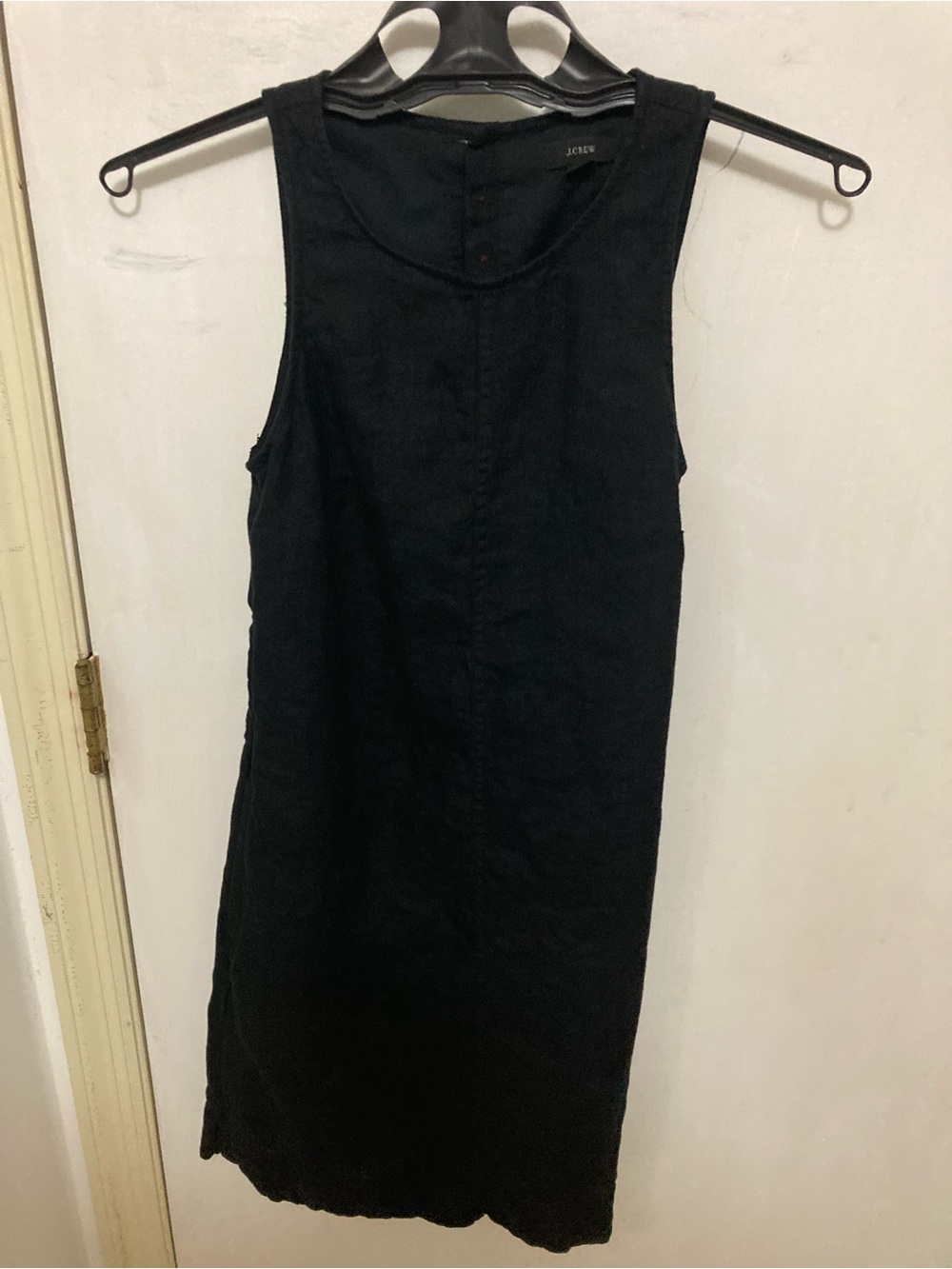 J. Crew Black Sleeveless Shift Dress - Clean Minimalist Silhouette